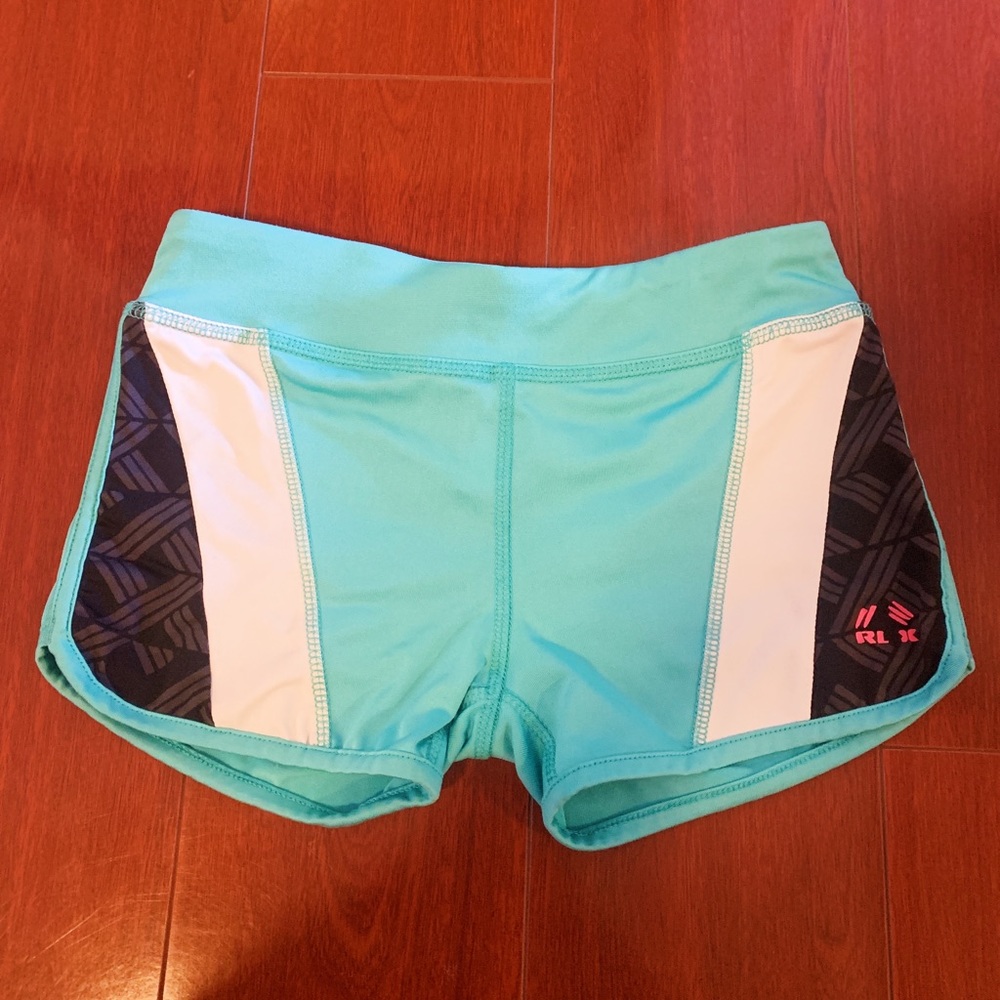 cute light blue mint swim shorts | M